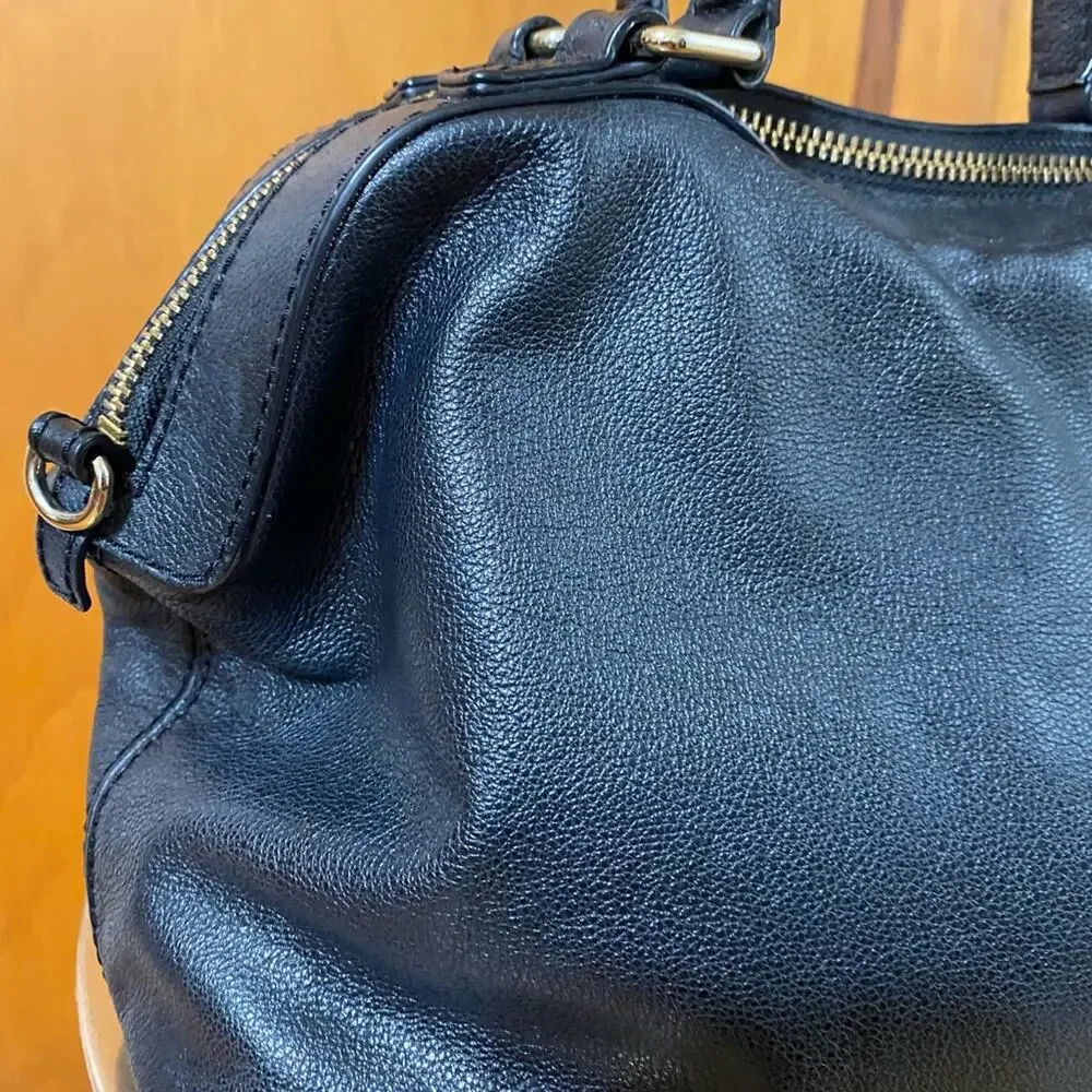 Kate Spade | Black Pebbled Leather Doctors Bag Satchel - Excellent condition!